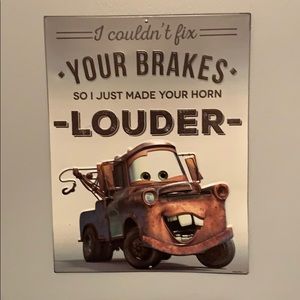 Mater metal sign